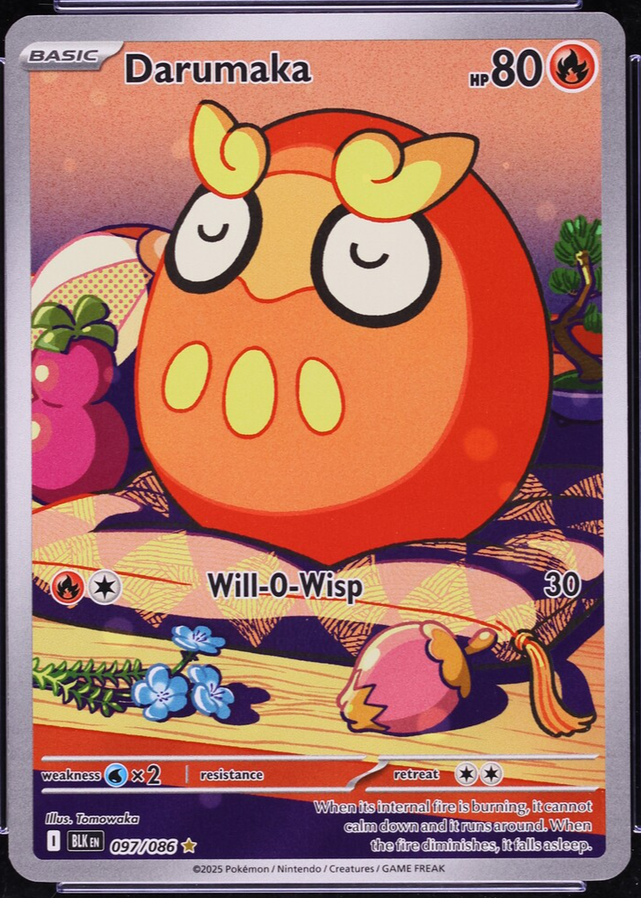 Darumaka 2025 Scarlet & Violet: Black Bolt #097/086 Illustration