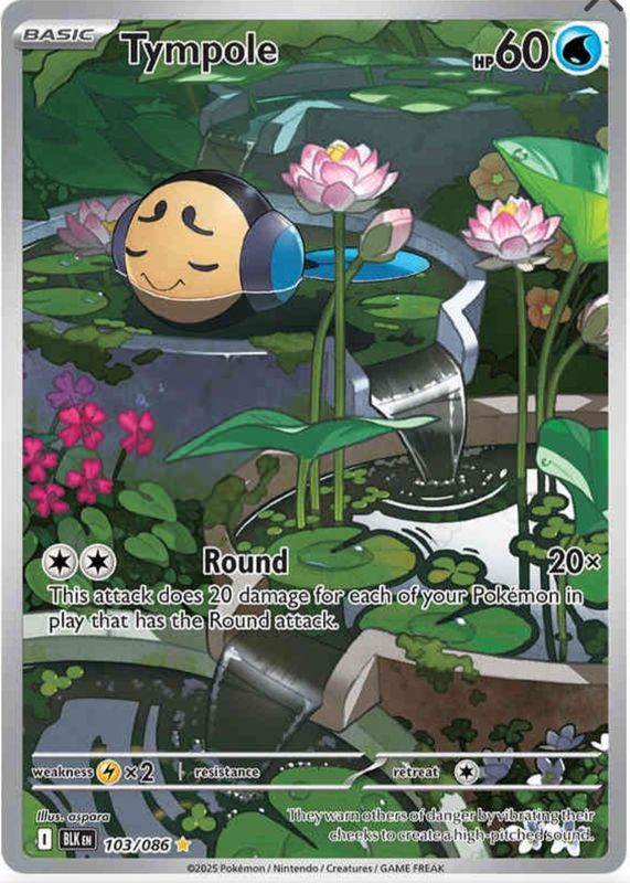 2025 Scarlet & Violet: Black Bolt #103/086 Illustration Rare