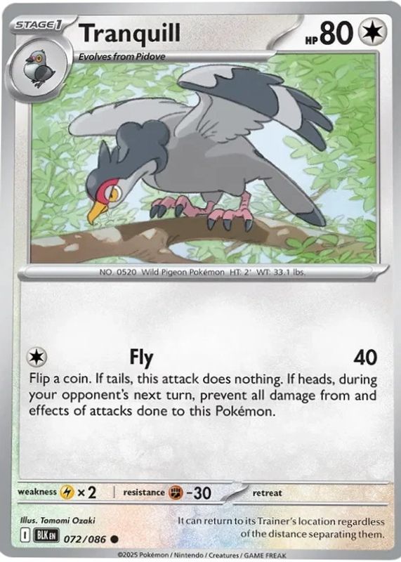 2025 Scarlet & Violet: Black Bolt #072/086 Base