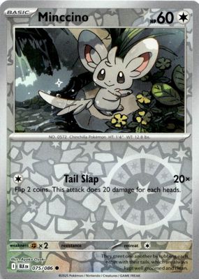 Pokemon Minccino AR 082/071 SV5K Wild Force – Japanese Holo Full Art
