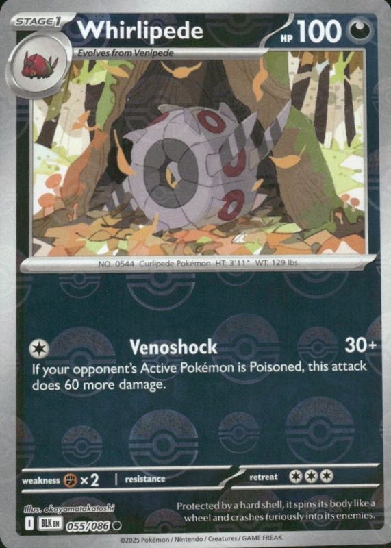 2025 Scarlet & Violet: Black Bolt #055/086 Poke Ball Reverse Holo
