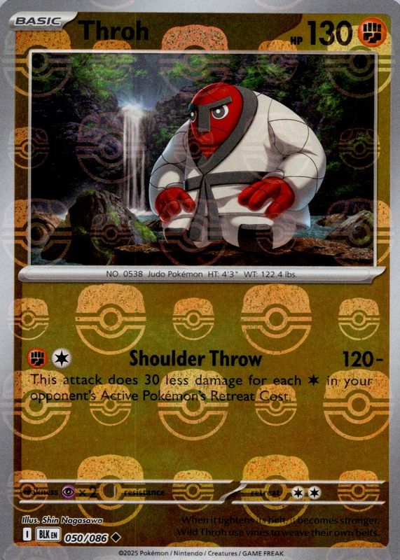 2025 Scarlet & Violet: Black Bolt #050/086 Master Ball Reverse Holo