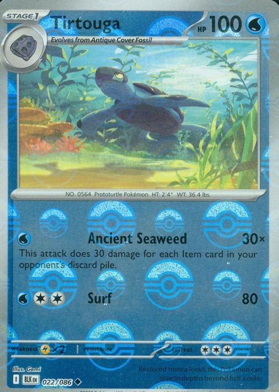 2025 Scarlet & Violet: Black Bolt #022/086 Poke Ball Reverse Holo