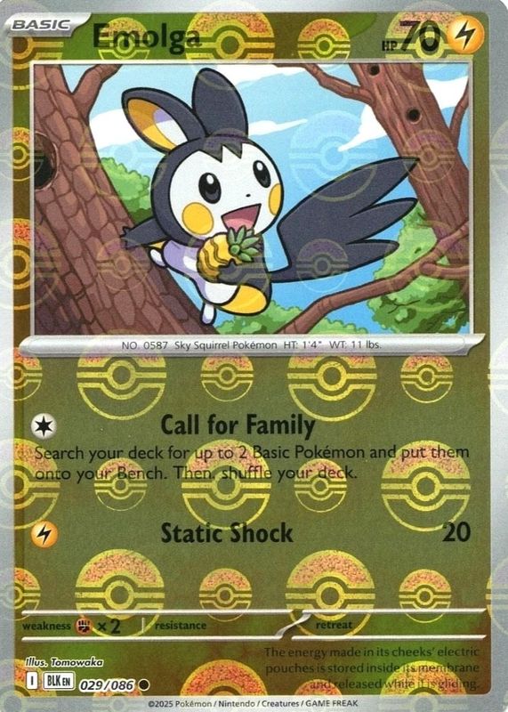 2025 Scarlet & Violet: Black Bolt #029/086 Poke Ball Reverse Holo