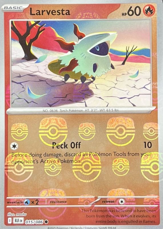 2025 Scarlet & Violet: Black Bolt #015/086 Master Ball Reverse Holo