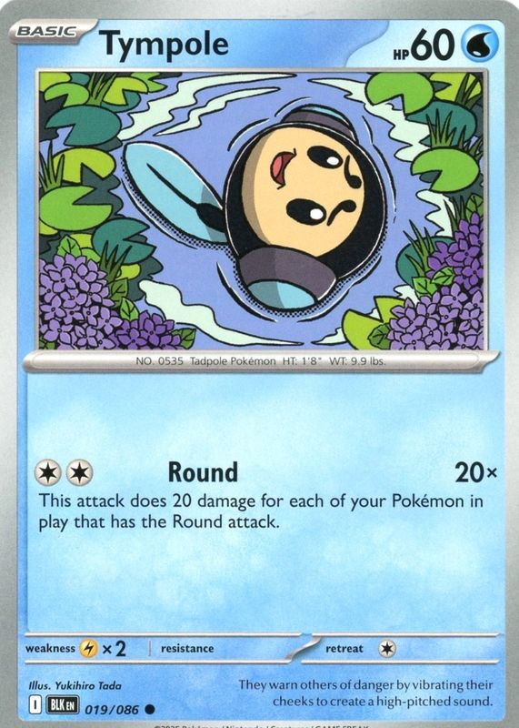 2025 Scarlet & Violet: Black Bolt #019/086 Base