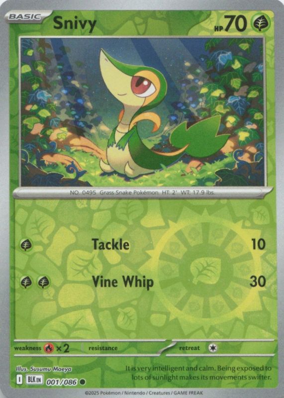 2025 Scarlet & Violet: Black Bolt #001/086 Reverse Holo