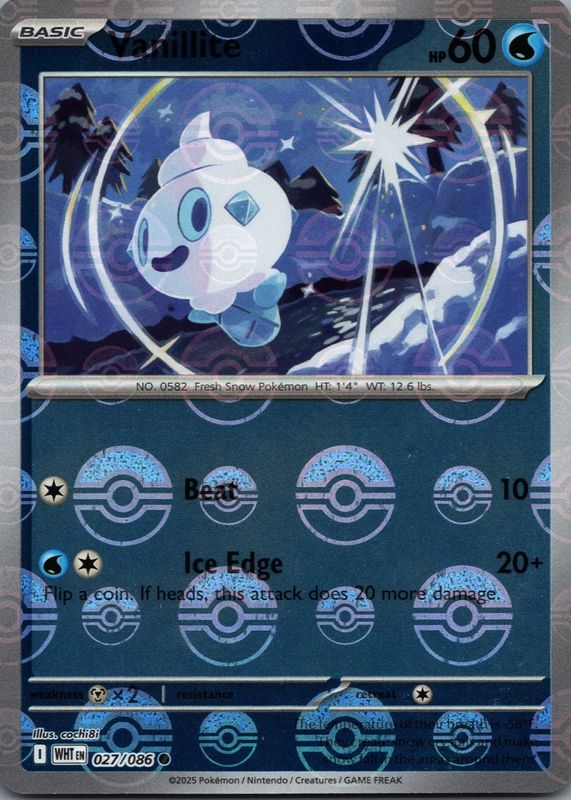 2025 Scarlet & Violet: White Flare #027/086 Poke Ball Reverse Holo