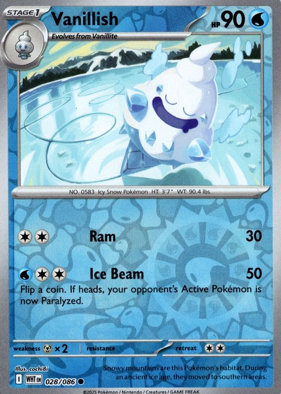 2025 Scarlet & Violet: White Flare #028/086 Reverse Holo