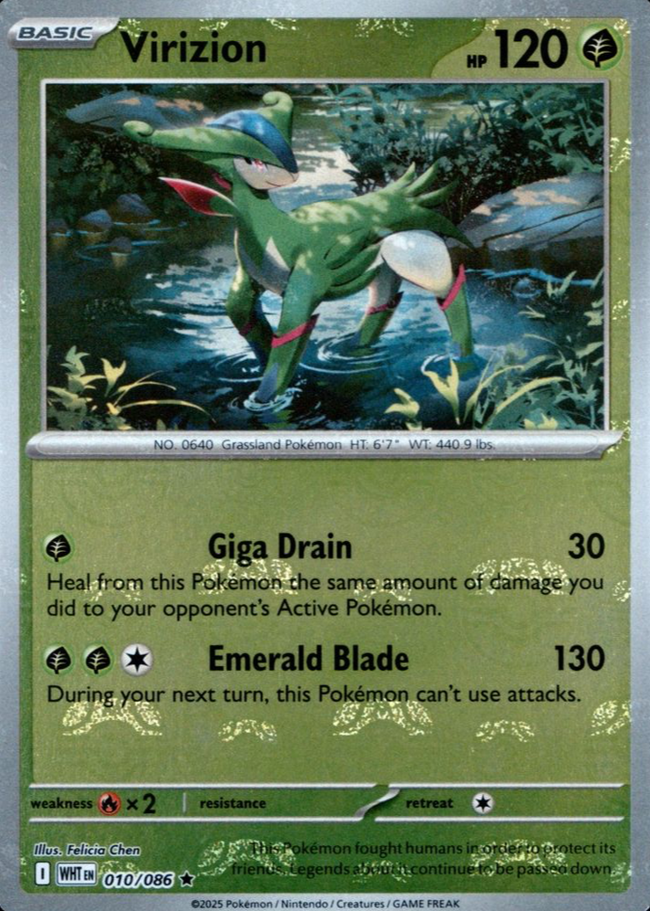 pokemon card virizion Virizion 15/159