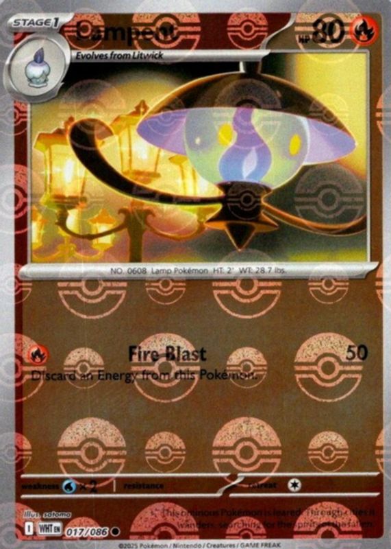2025 Scarlet & Violet: White Flare #017/086 Poke Ball Reverse Holo