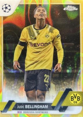 2022 Topps Chrome UEFA Club Competitions #22 Gold Lava Refractor