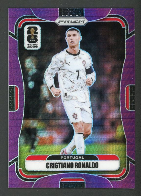 Cristiano Ronaldo 2026 Prizm World Cup #367 Purple Hyper /299