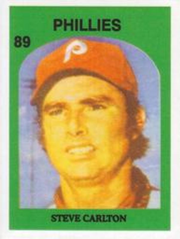 Steve Carlton 1972 Topps Venezuelan Stamps #89 Base RAW