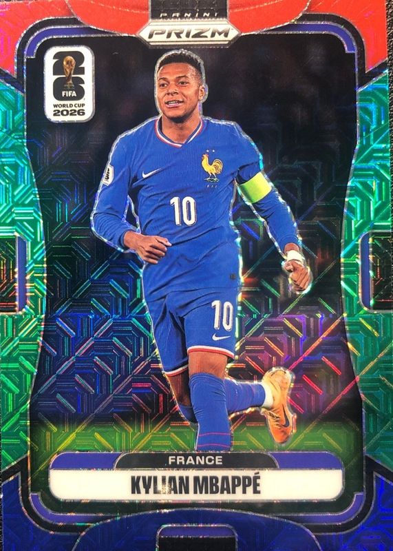 Kylian Mbappe 2026 Prizm World Cup #40 RGB Mojo Price Guide