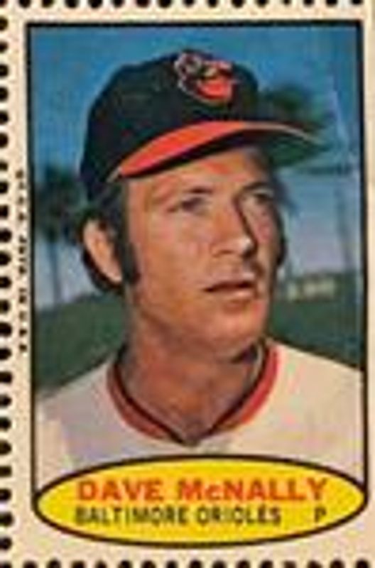 Dave McNally 1974 Topps Stamps Base RAW