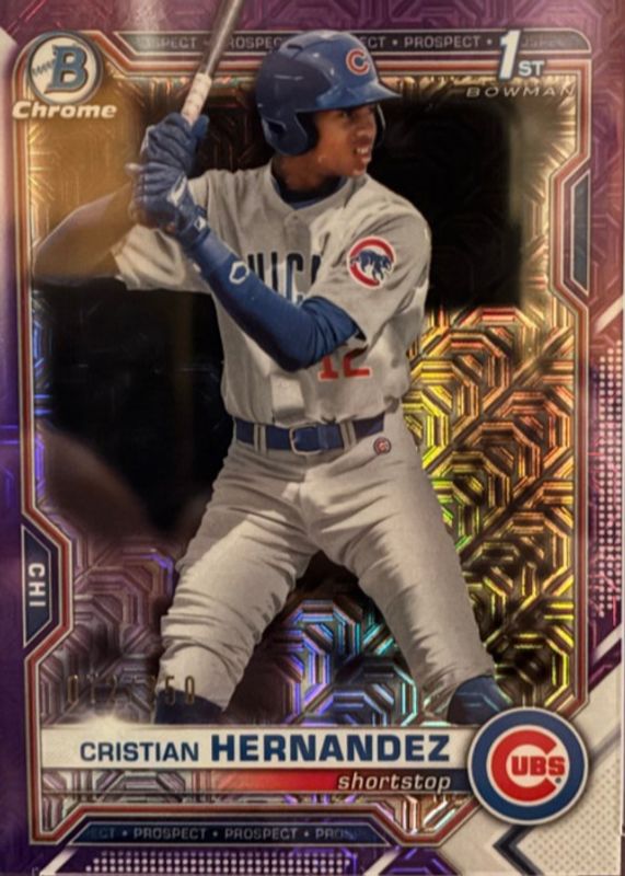 2021 Bowman Chrome Mega Box #BCP-171 Prospects - Purple Refractor /250 (1st)