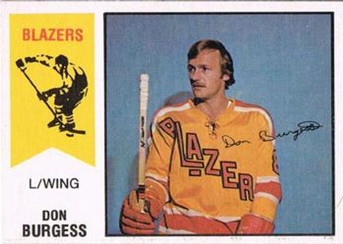 Don Burgess 1974 O-Pee-Chee WHA #32 Base Rookie RAW