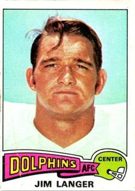 Jim Langer 1975 Topps #196 Base RAW