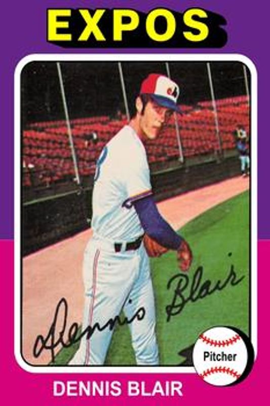 Dennis Blair 1975 O-Pee-Chee #521 Base Rookie RAW
