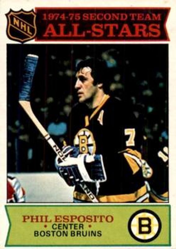 Phil Esposito 1975 O-Pee-Chee #292 Base RAW