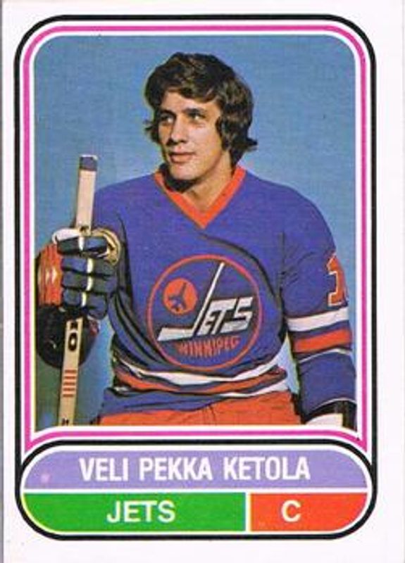 Veli Pekka Ketola 1975 O-Pee-Chee WHA #15 Base Rookie RAW