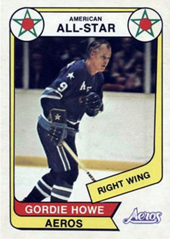 Gordie Howe 1976 O-Pee-Chee WHA #72 Base RAW