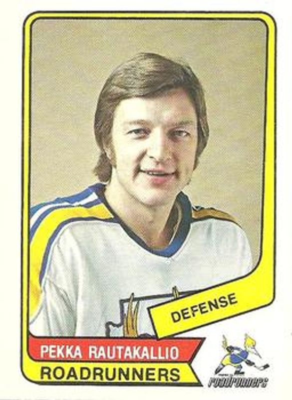 Pekka Rautakallio 1976 O-Pee-Chee WHA #116 Base Rookie RAW