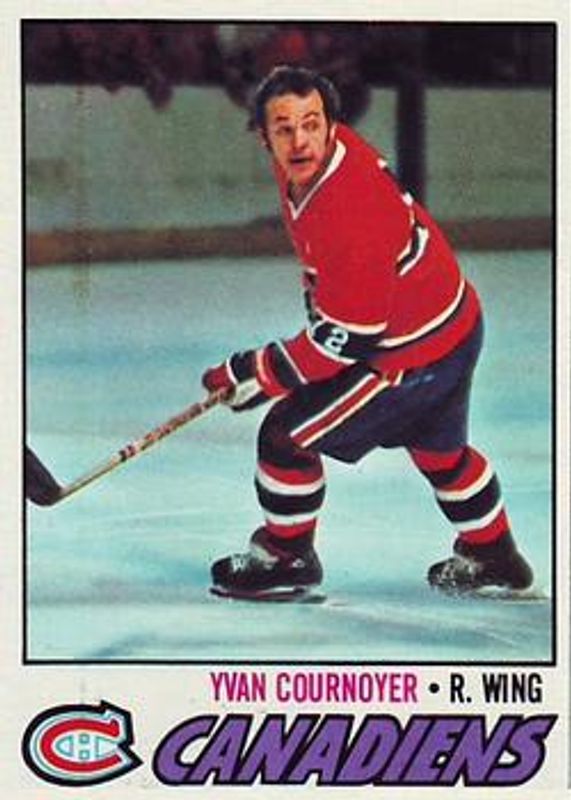 Yvon Cournoyer 1977 Topps #230 Base RAW