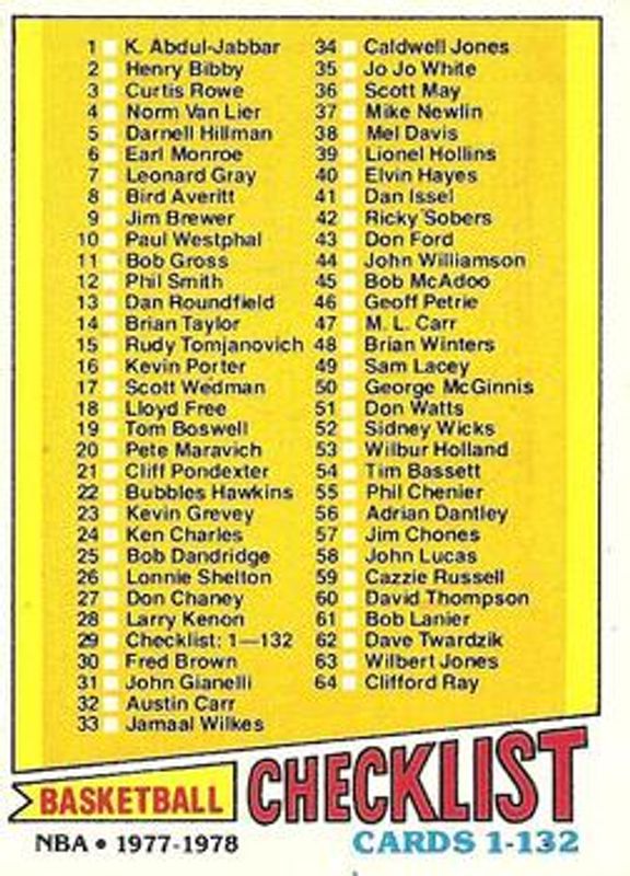 1977 Topps #29 White Back