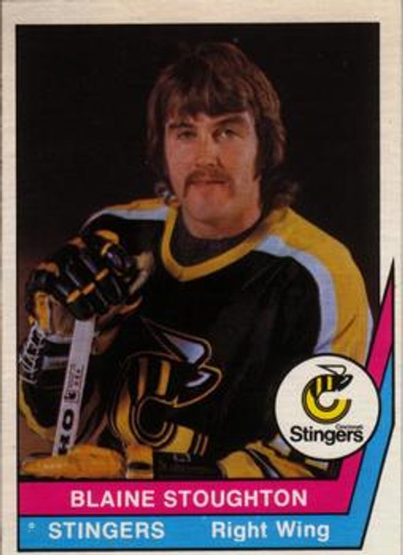 Blaine Stoughton 1977 O-Pee-Chee WHA #6 Base RAW