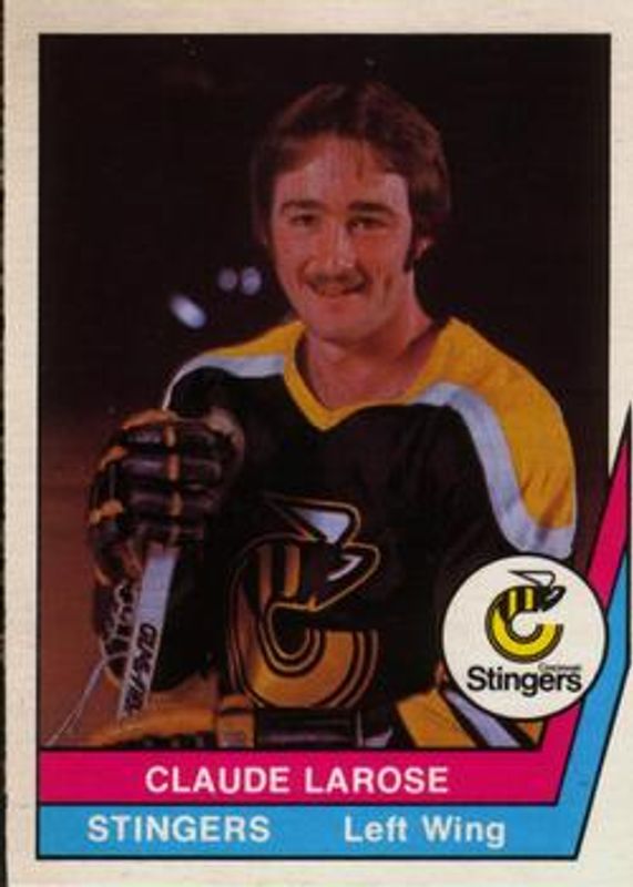 Claude Larose 1977 O-Pee-Chee WHA #43 Base RAW