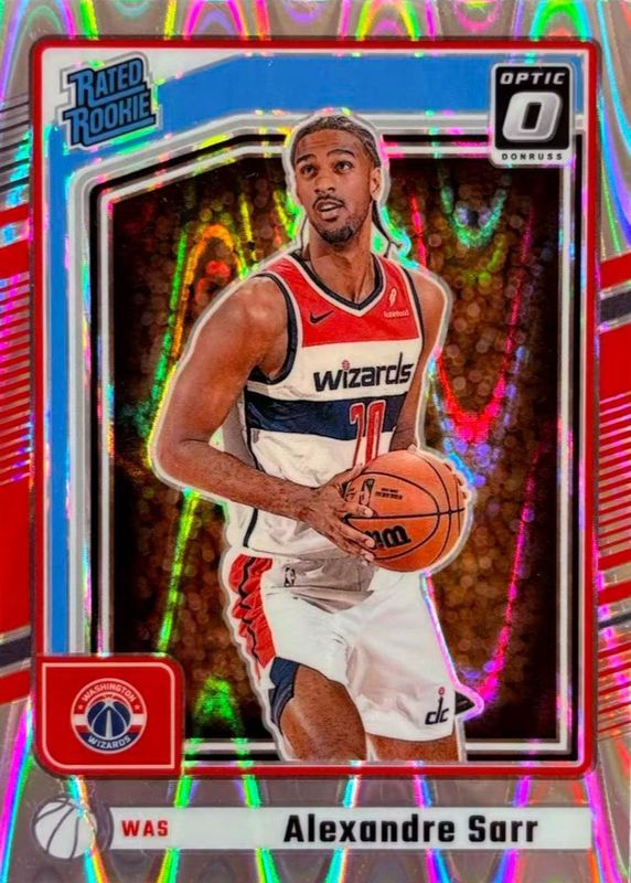 Alexandre Sarr 2024 Donruss #P-215 Optic Preview - Seismic Rookie RAW