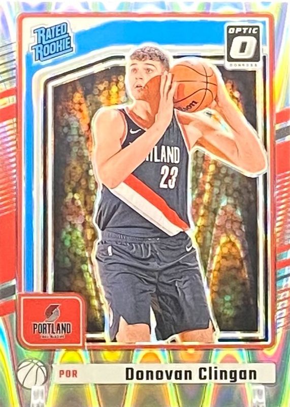 Donovan Clingan 2024 Donruss #P-223 Optic Preview - Seismic Rookie RAW
