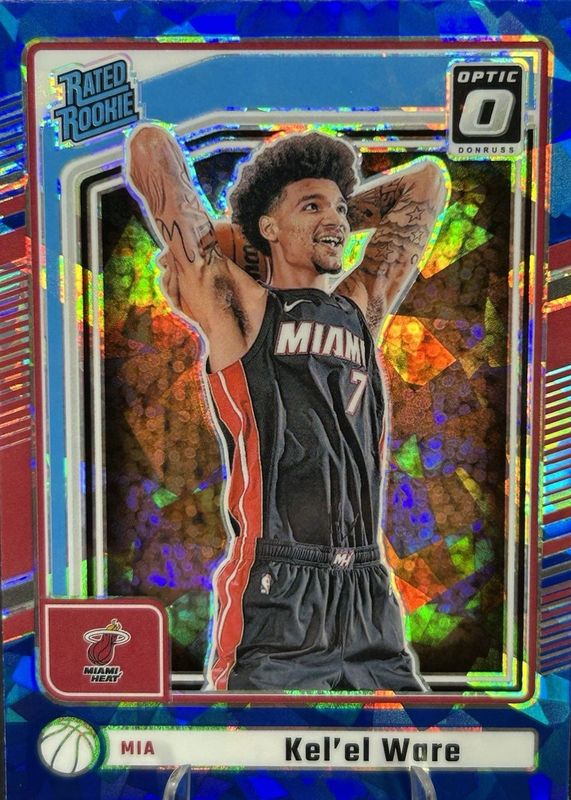 Kel'el Ware 2024 Donruss #P-221 Optic Preview - Blue Cracked Ice Rookie RAW