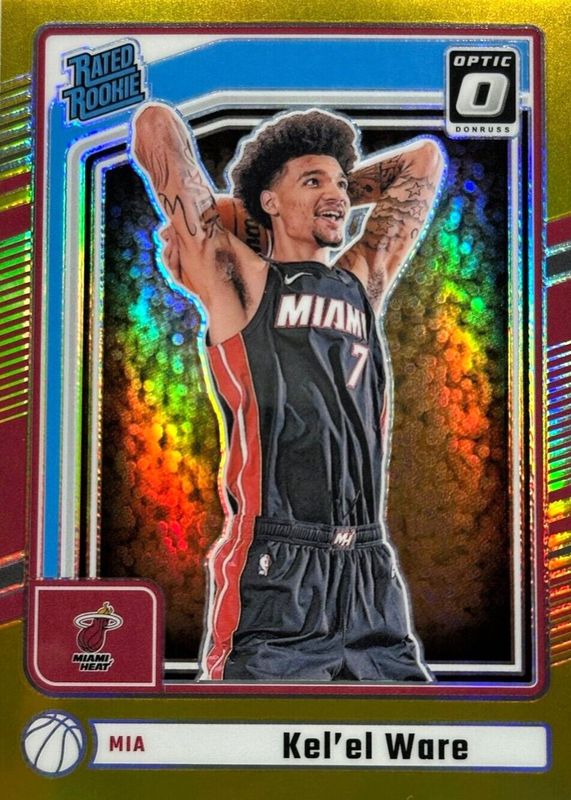 Kel'el Ware 2024 Donruss #P-221 Optic Preview - Gold /10 Rookie RAW