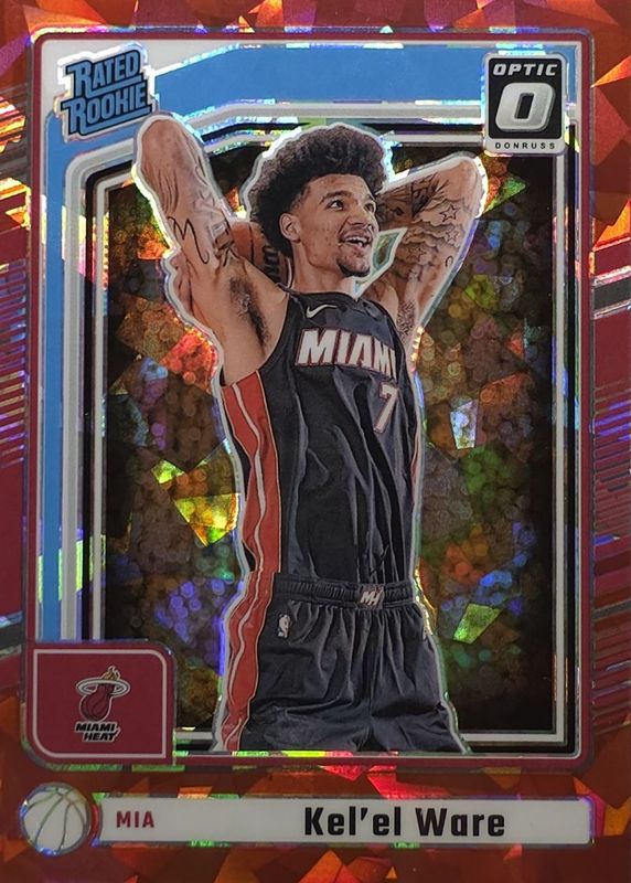Kel'el Ware 2024 Donruss #P-221 Optic Preview - Red Cracked Ice Rookie RAW
