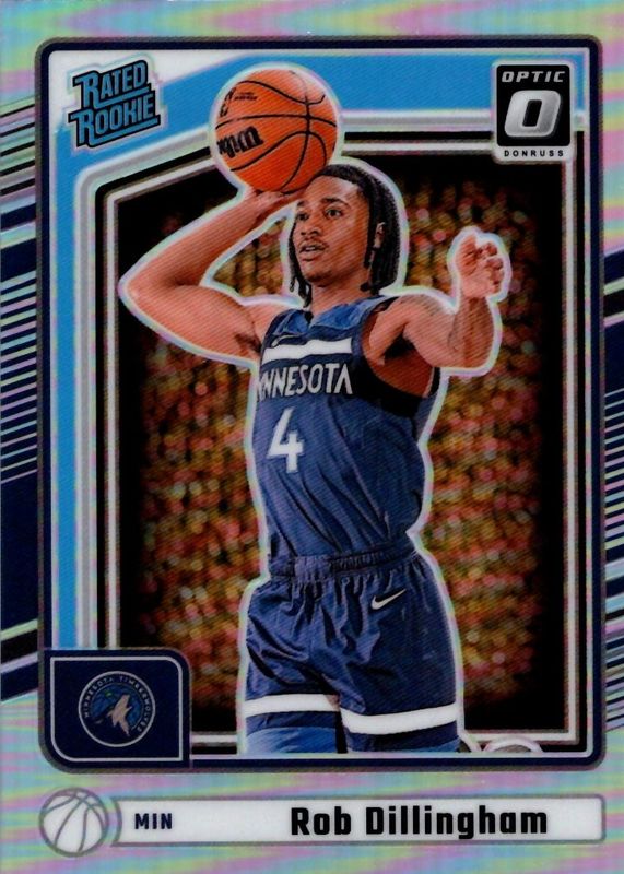 Rob Dillingham 2024 Donruss #P-204 Optic Preview - Holo Rookie RAW