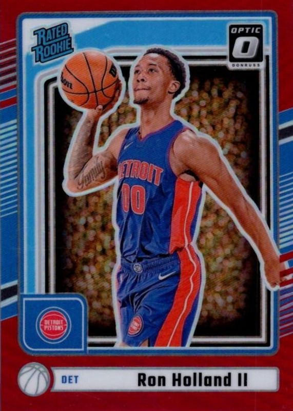 Ron Holland II 2024 Donruss #P-236 Optic Preview - Red /25 Rookie RAW