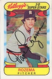 Dave Rozema 1978 Kellogg's #21 Base Price Guide - Sports Card Investor