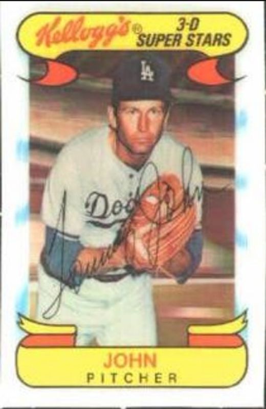 Tommy John 1978 Kellogg's #36 Base RAW