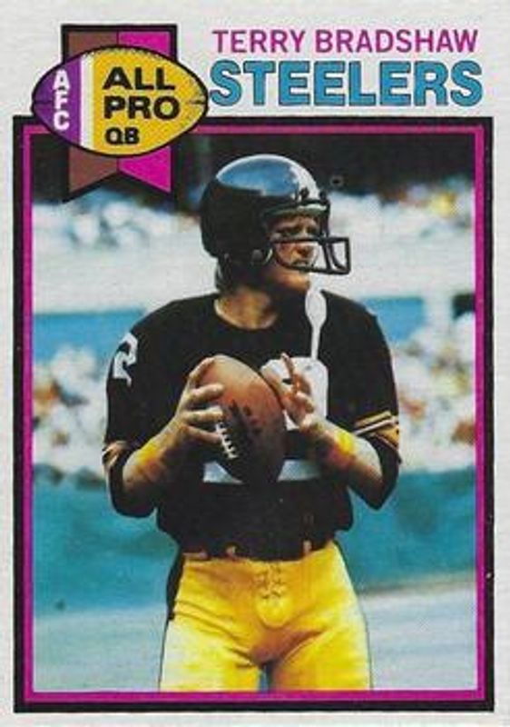 Terry Bradshaw 1979 Topps #500 Cream Back RAW