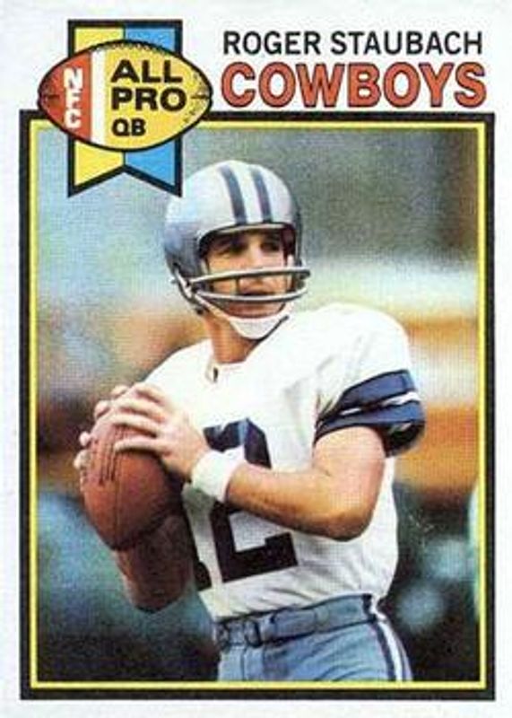 Roger Staubach 1979 Topps #400 Cream Back RAW