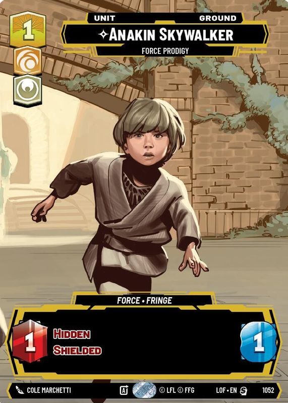 Anakin Skywalker - Force Prodigy 2025 Legends of the Force #1052 Prestige RAW