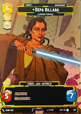 2025 Legends of the Force #1107 Prestige Foil