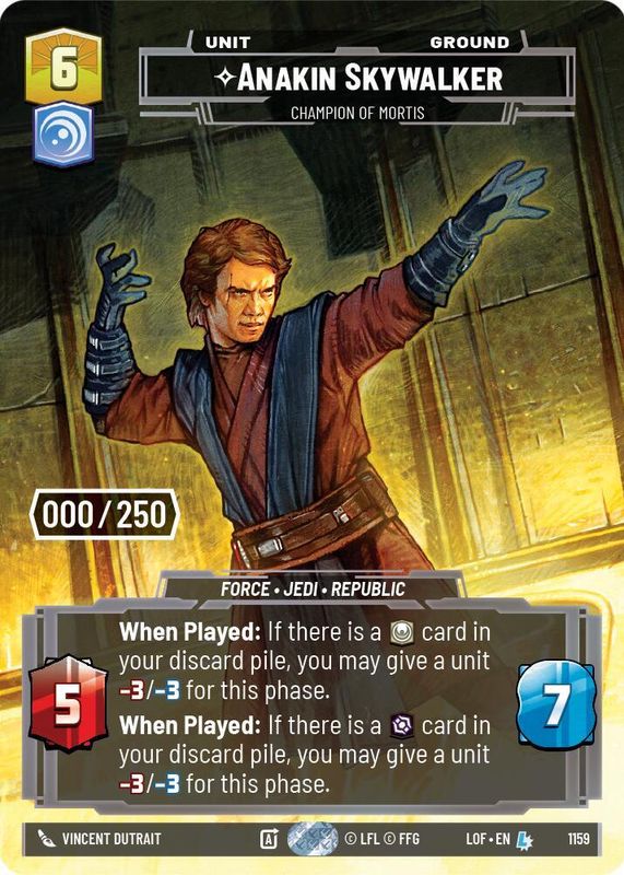 2025 Legends of the Force #1159 Prestige Serialized /250