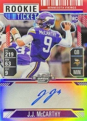 2024 Contenders Optic #101 Rookie Ticket Auto - Red /175