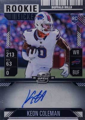 2024 Contenders Optic #117 Rookie Ticket Auto
