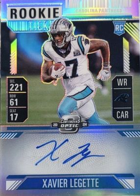 2024 Contenders Optic #107 Rookie Ticket Auto - Silver