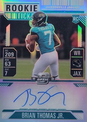 2024 Contenders Optic #103 Rookie Ticket Auto Variation - Silver